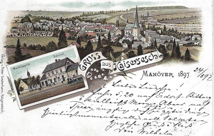 Postkarte Manöver 1897