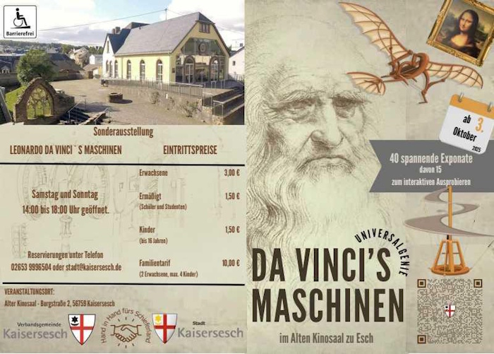 Technik zum anfassen Die Sonderausstellung in Kaisersesch Dreiseitige Broschüre DE Page1